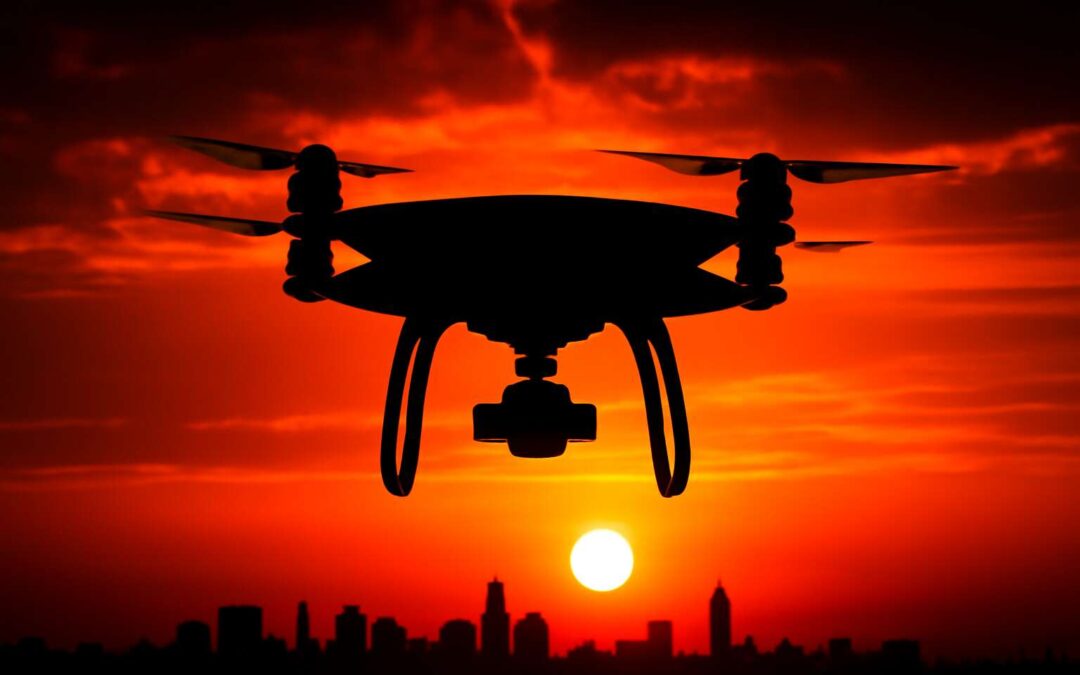 quadcopter bomber: redefining risk and precision in modern warfare.