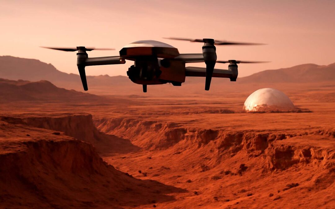 Red dust and rover dreams: quadcopter on mars takes flight
