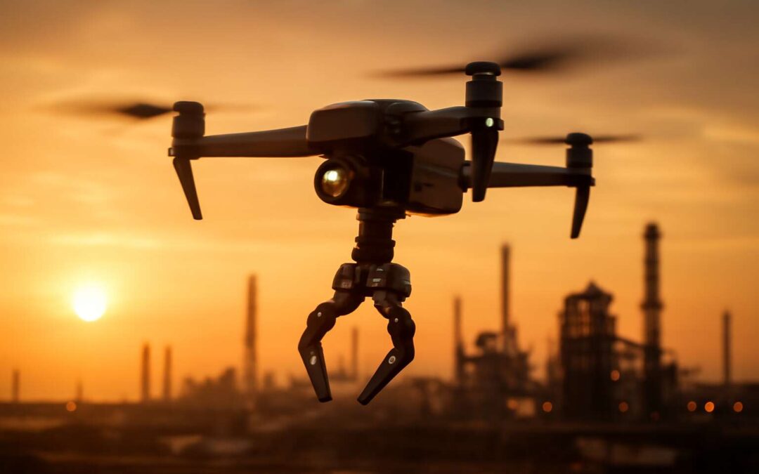 Meet the quadcopter robot: redefining aerial surveillance with speed and precision.