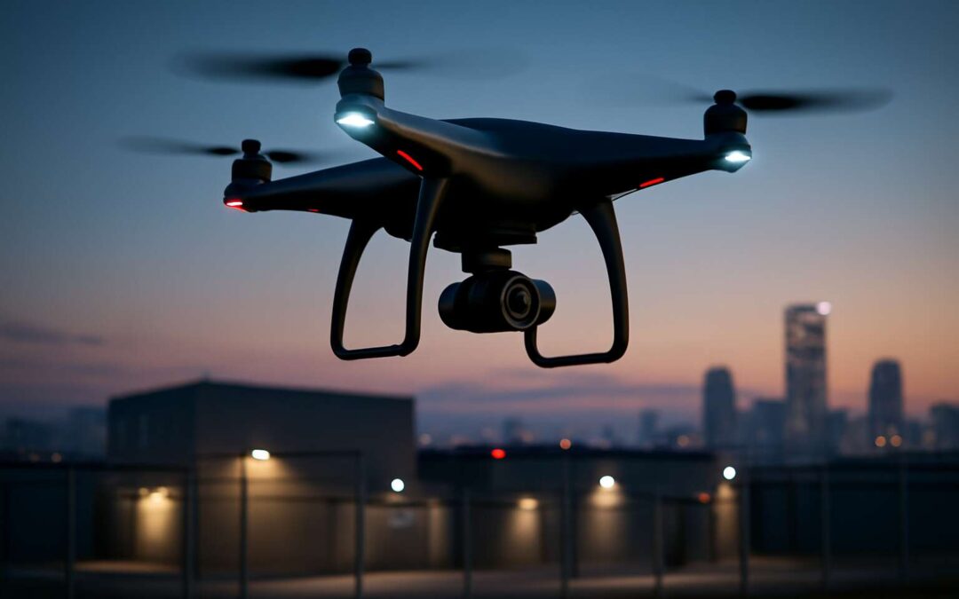security quadcopter redefines security with real-time patrols and smart alerts.