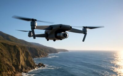 Capturing epic landscapes with an aerial photography quadcopter drone