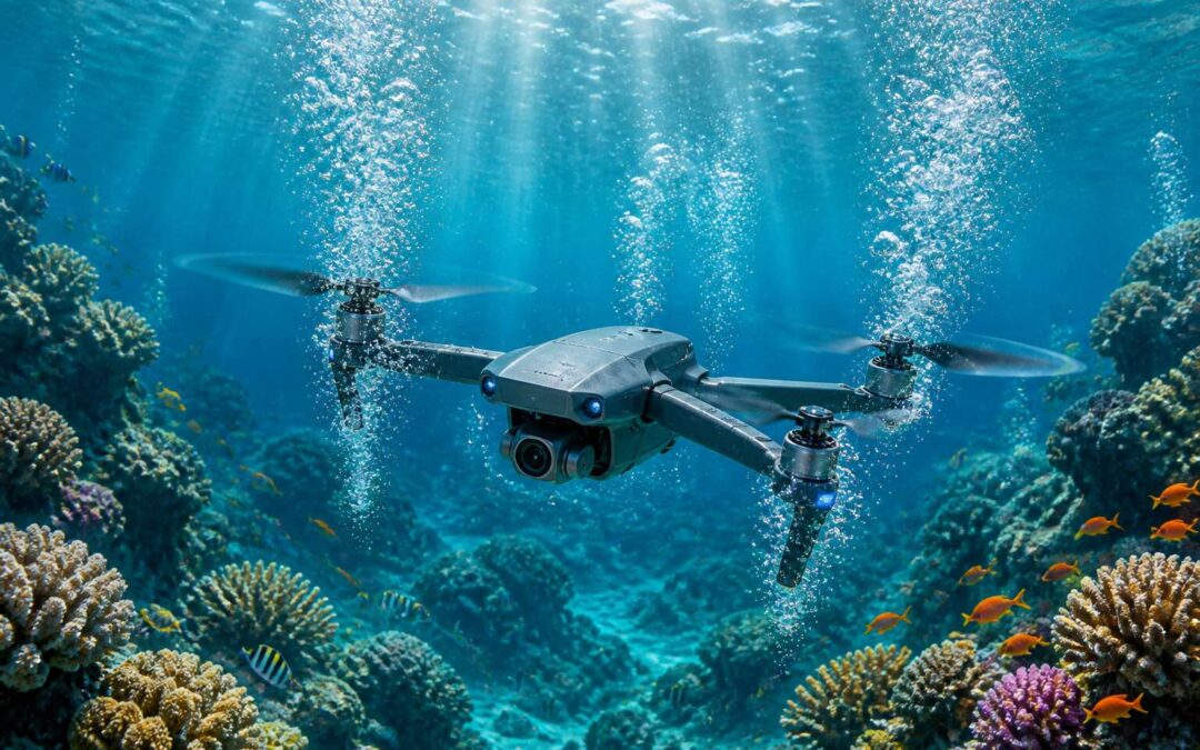 Learn to pilot a quadcopter underwater